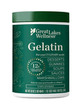 Great Lakes Wellness Beef Gelatin Powder for Culinary Needs - Perfect for Gummies Marshmallows Desserts and more - Unflavored - Grass-Fed Kosher Keto Non-GMO 16 oz
