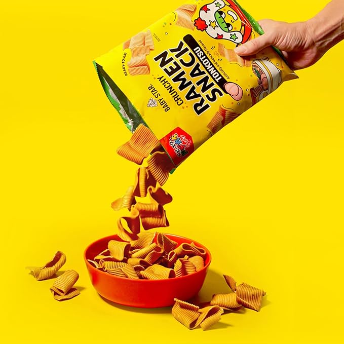 Baby Star Crunchy Ramen Snack Wide - Tonkotsu 5.99oz (6 Pack)