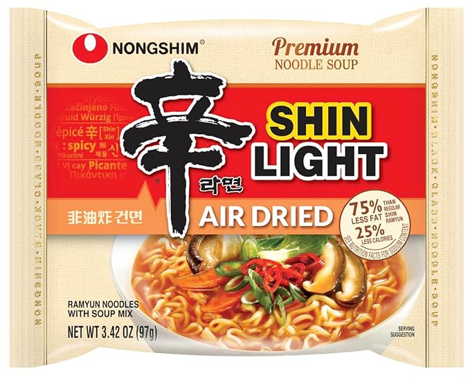 Pinstar Premium Gourmet Spicy Shin Instant Ramen Noodle 8 Flavor Combo - Korean Ramen Set (8 Pack)
