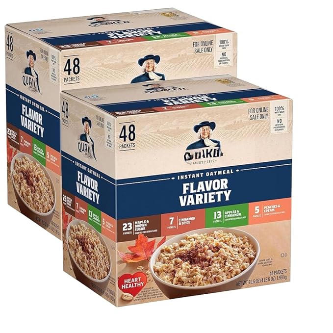 Instant Oatmeal Flavor Variety Pack 1.51 Ounces 52 Count (2 Pack)
