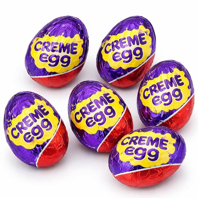 Easter Creme Eggs Milk Chocolate Candy 12 Individually Wrapped - Easter Hunt Basket Stuffer Filler Party Favor Gift 3 Box Packs (Each 4 Eggs)