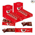 Red Delight Milk Chocolate Snack Bars - Pack of 24 Diamond-Shaped Milk Chocolates (22.08oz) with Rich Cocoa Flavor - European-Style Dark Chocolates - No Added Sugar Gluten-Free and Kosher Certified