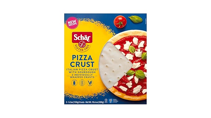 Schär Gluten-Free Pizza Crusts 4-Pack – Pre-Baked Crispy &amp Tender Perfect for Custom Pizzas No Artificial Preservatives Quick &amp Easy Gluten-Free Pizza Making at Home