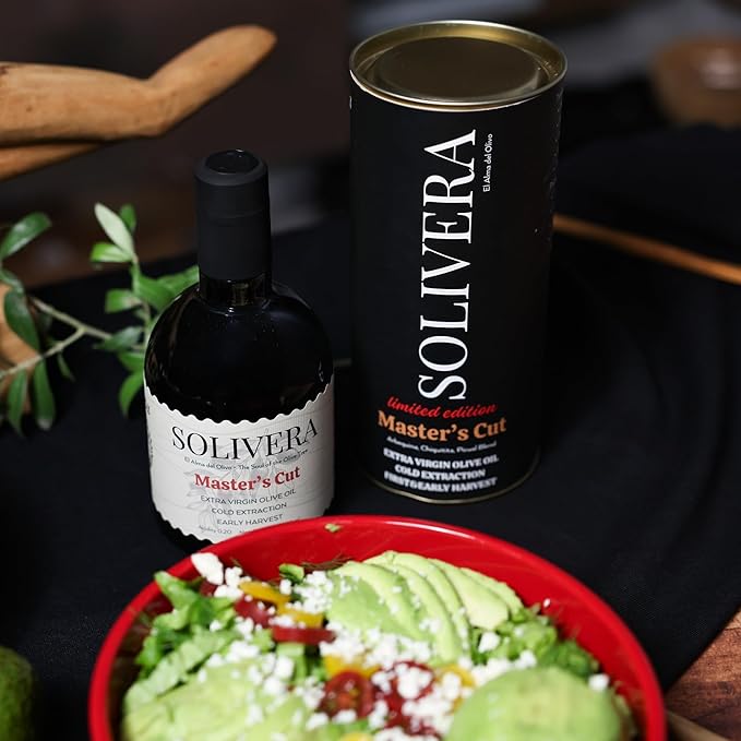 Solivera Master’s Cut Extra Virgin Olive Oil High in Polyphenols Drinking Bread Dipping &amp Finishing Smooth &amp Complex Flavor 350 mg/kg EVOO