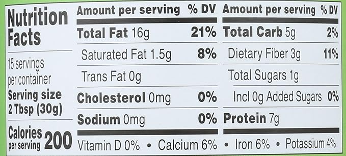 Once Again Organic Creamy Almond Butter 16oz - Roasted - Salt Free Unsweetened - USDA Organic Gluten Free Certified Peanut Free Vegan Kosher Paleo - Glass Jar… (1 Pack)