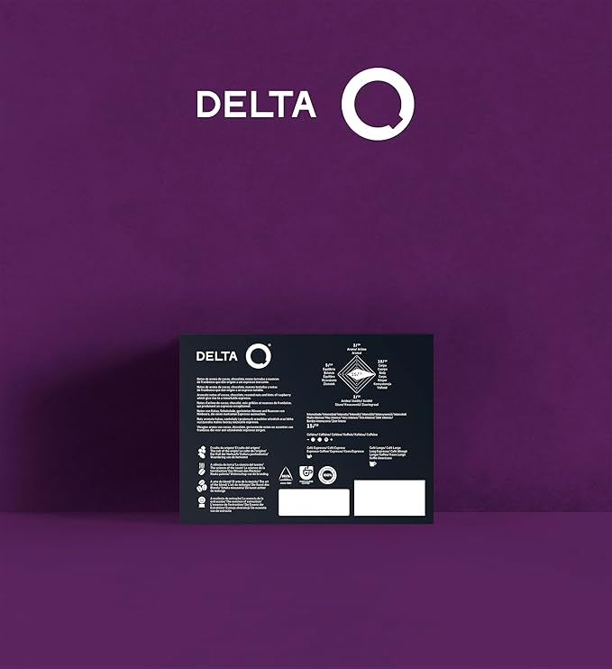 Delta Q MythiQ Espresso Pods for Delta Q machines Intensity 15 Notes of Cocoa Chocolate and Toasted Nuts XL Pack - 40 Capsules