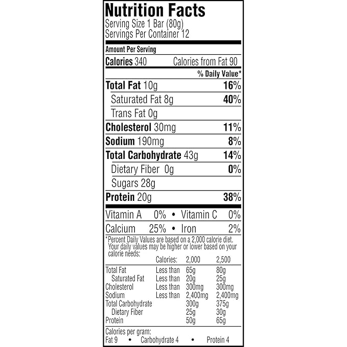 Gatorade Whey Protein Recover Bars Chocolate Caramel 2.8 ounce bars (12 Count)