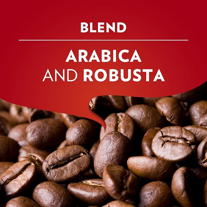 Lavazza Qualità Rossa Whole Bean Coffee Medium Roast Arabica and Robusta Blend 2.2 lb Bag (Pack of 4)