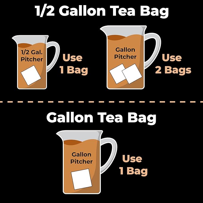 Cane Brew Sweet Tea – Southern Black Iced Teas Family Size – No Boil Zero Mess – Cold Brew for Home Camping RV or Travel 16 Gallon Bags