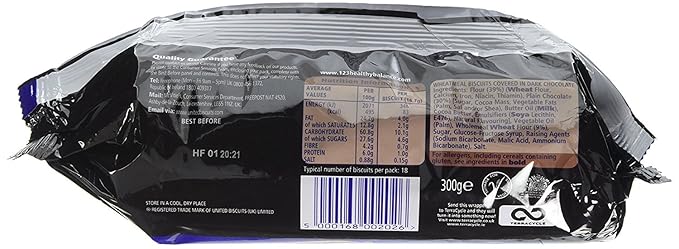 Mcvities Dark Chocolate Digestives 433g (Pack of 5)