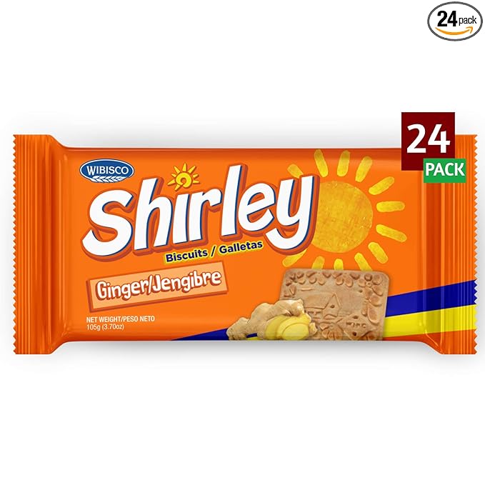 Wibisco Shirley Biscuits Ginger 3.7 (Pack of 24)