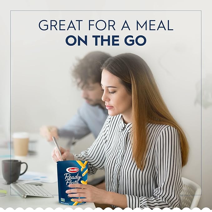 BARILLA Ready Pasta Penne Non-GMO No Preservatives 8.5 Ounce (Pack of 6)