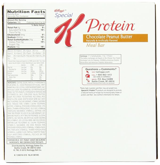 Special K Protein Bar Chocolate Peanut Butter 1.59-Ounce Packages (Pack of 16)