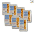 DeLallo Mezzi Rigatoni Pasta 1 Pound Bag Made with Only 100% Durum Wheat Semolina Flour Made in Italy Bronze Cut Non-GMO Kosher Vegan (7 Pack)