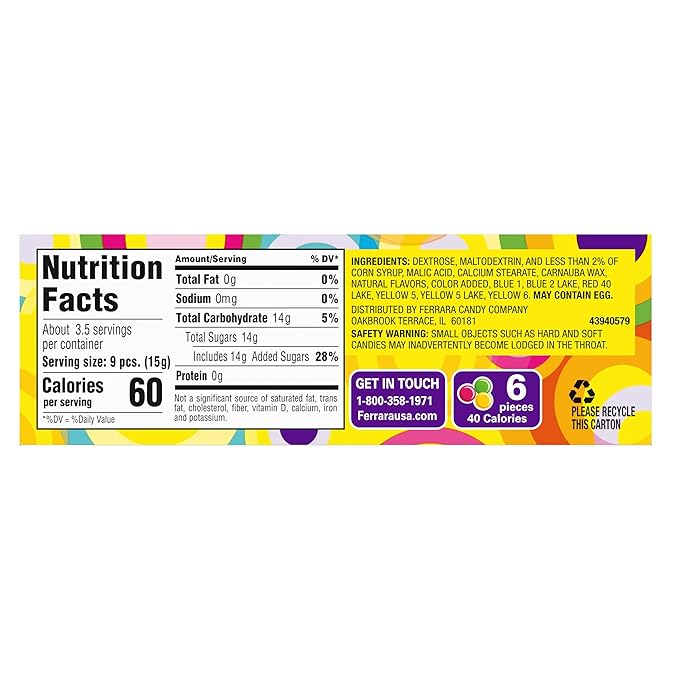 Wonka Everlasting Gobstopper Candy Jawbreaker Candy 5 oz (12 ct)