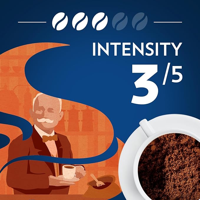 Lavazza Perfetto Ground Coffee Blend Dark Roast 20 Ounce Caramel flavor with Dark and Velvety Texture 100% Arabica (Pack of 2)