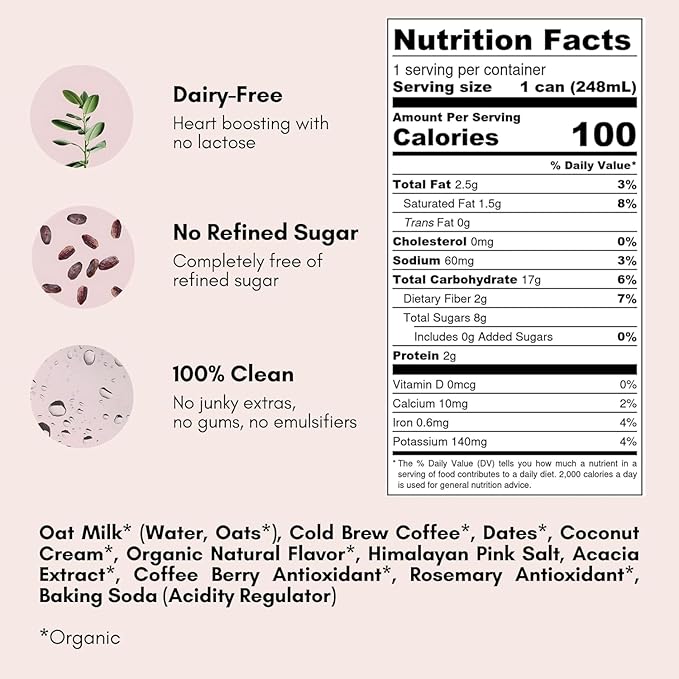 Pop &amp Bottle Classic and Matcha Oat Milk Lattes - Reishi and Maitake Mushrooms Green Tea Cold Brew Coffee Berry MCT Oil Organic Dairy &amp Gluten Free Vegan - 8 Fl Oz (Pack of 12) 6 Eac