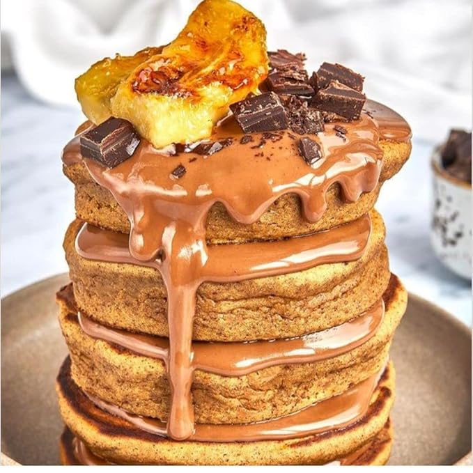 Almond based waffles Why Not Pancake mix (2 pack) with Banana flavor waffle Gluten Free &amp no added sugar Works with Waffle Maker - Fast and Fresh Breakfast Foods