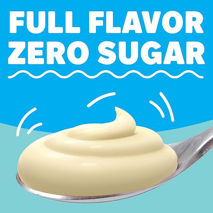 Jell-O Zero Sugar Instant Pudding &amp Pie Filling Mix White Chocolate Flavor Sugar Free &amp Fat Free Reduced Calorie Dessert for Baking Pies &amp No-Bake Recipes 1 oz (Pack of 24)