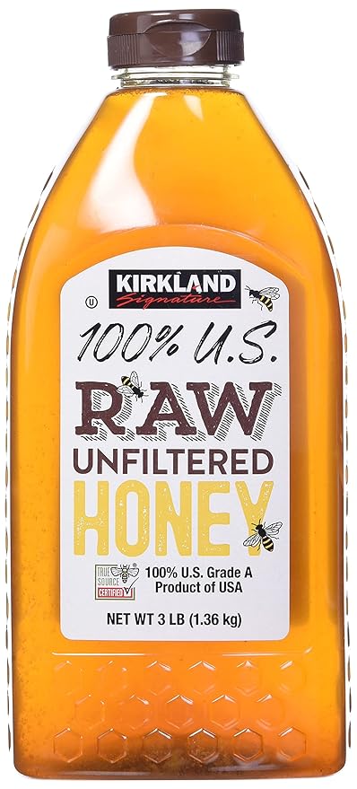 Kirkland Signature Kirkland Signature Raw Unfiltered USA Honey (48 OZ/ 3 LBS) 48 oz(Pack of 1)