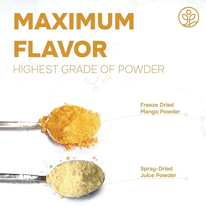 Jungle Powders Freeze Dried Mango Powder 5 Ounce Bag Dehydrated Mango Extract For Baking No Sugar Added Dry Mango Powder Additive Free Mangoes Whole Fruit Dried Mango Juice for Smoothies &amp Flavori