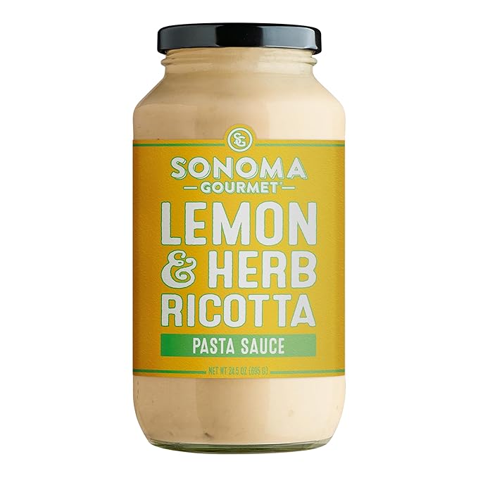 Sonoma Gourmet Pasta Sauce Variety Pack – Non-GMO No Sugar Added – 6 Chef-Crafted Flavors – 25oz Jars