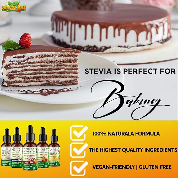 Stevia Intl - (Pack of 5) Wonka Land Bundle. Stevia Liquid Drops with 5 Flavors. All Naturally Sweet Non-Bitter No Sugar Added 0 Carb 0 Calorie Non-GMO Vegan Diabetic &amp Keto Friendly (1oz)