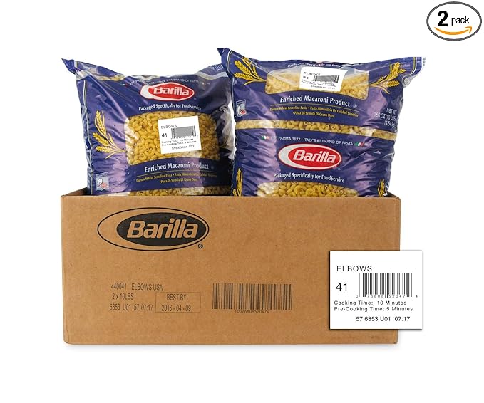 Barilla Elbows 160 oz. (2 Count)