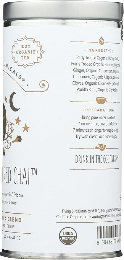 FLYING BIRD BOTANICALS Harvest Moon Red Chai Tea 15 CT