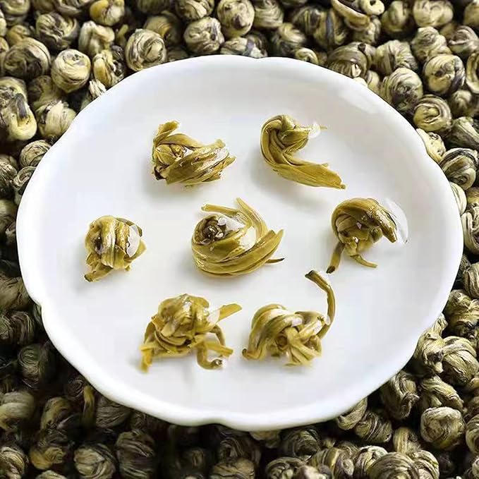 Jasmine Dragon Pearls Green Tea 7.05 oz Jasmine Pearl Dragon Ball Loose Leaf Tea