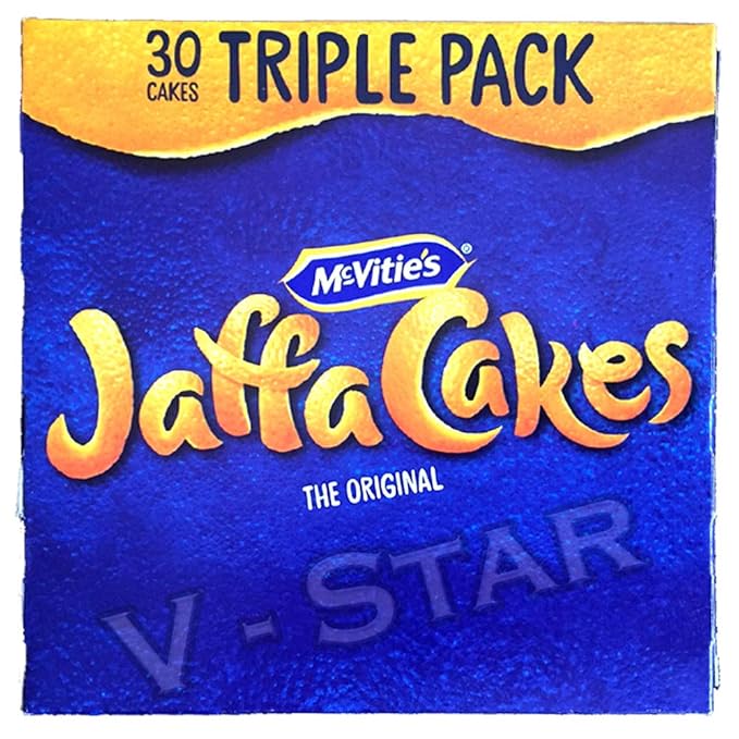 Full Box of MCVITIE'S JAFFA CAKES Triple Pack 6 CARTONS (3 X 10 Cake) 180 Cakes
