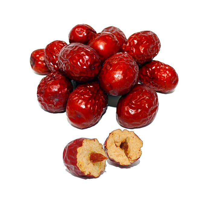 2 Pound DABC OAK LAND Premium Jujube Red Dates 100% Natural Red Date (Hong Zao) High Vitamins High Nutrition Health Snack Selected Dried Fruit Big &amp Delicious Packed in USA 特级红枣 1LB/ 2 Bags