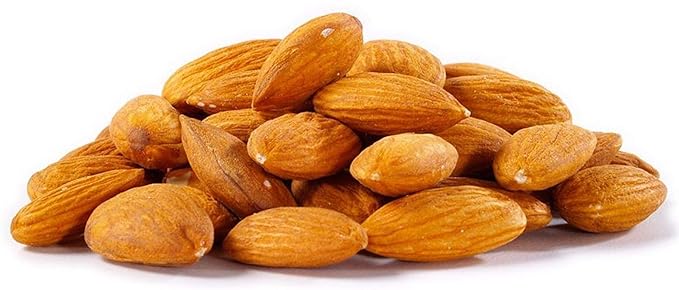 Dry Roasted California Salted Almonds with Healthy Himalayan Salt (4 Lbs.) - Vegan &amp Keto Friendly - Roasted to Perfection - Super Crunchy - Secert Family Recipie - Farm Fresh Nuts Brand