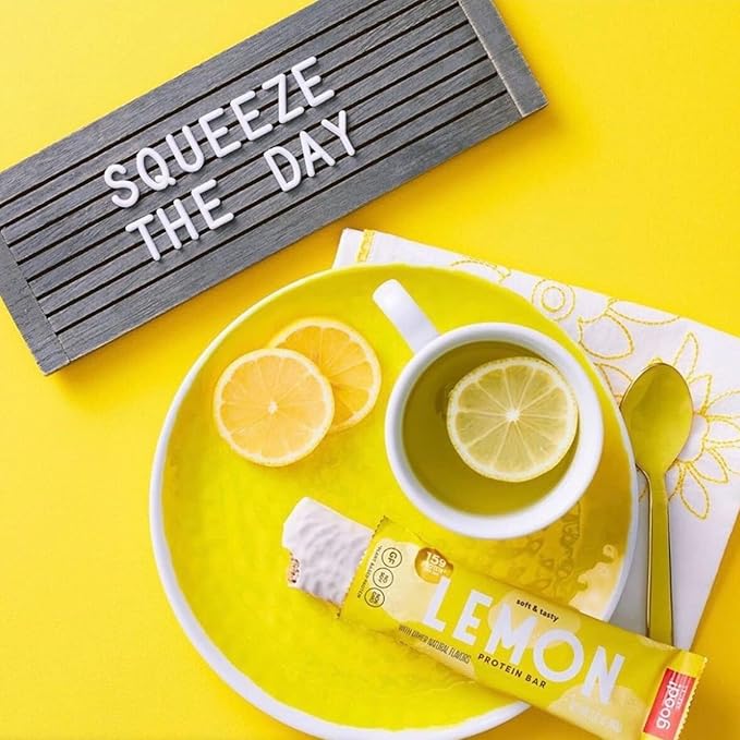 good! Snacks Lemon Vegan Protein Bar Soy &amp Gluten Free Plant Based Low Sugar 15g Clean Protein Natural Healthy Superfood Snack Kosher Friendly For Athletes &amp Active Lifestyles 12 Bars
