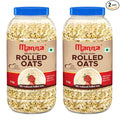 Manna 100% Rolled Oats 2kg | Gluten Free | Traditional Oats | Diabetic Friendly | 100% Wholegrain 1kg (Pack of 2)