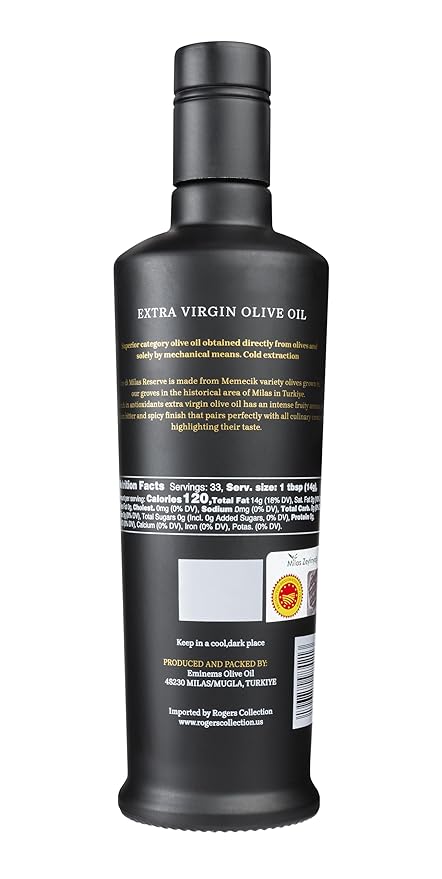 Oro di Milas Extra Virgin Olive Oil | Made From Memecik Olives | PDO Certified | Multi Award Winning Olive Oil | Product of Turkey | 500mL (16.9 fl oz)