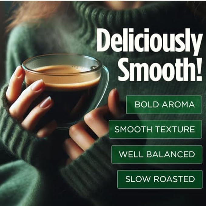 VitaCup Organic Perfect Dark Roast Decaf Coffee Pod for Pure &amp Clean Energy Antioxidants Low Acid Peru Single Origin in Single Serve Pod compatible w/Keurig K-Cup Brewers16CT