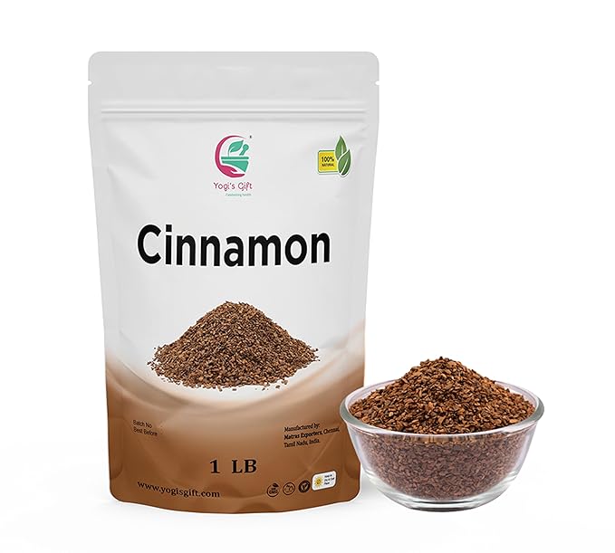Crushed Cinnamon Bark 1 LB | Bulk Cinnamon Stick Pieces/Chips For Tea Cooking | Rich Aroma and Great Flavour | Premium Grade Product by Yogi's Gift®