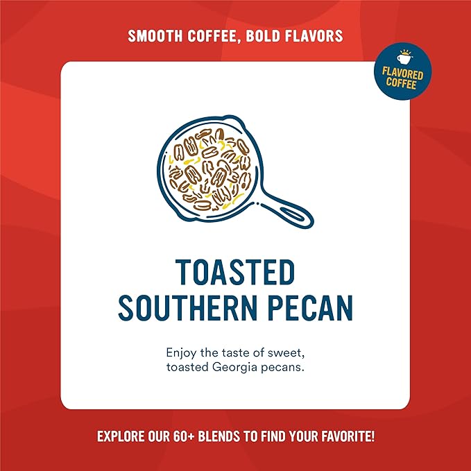 Cameron's Coffee Single Serve Pods Flavored Toasted Southern Pecan 96 Count