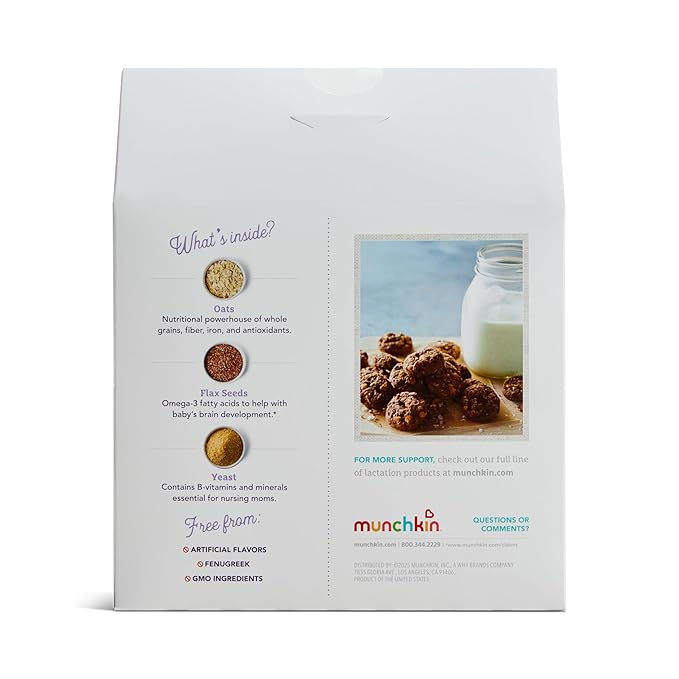 Munchkin Milkmakers Lactation Cookie Bites Chocolate Salted Caramel 10 Ct