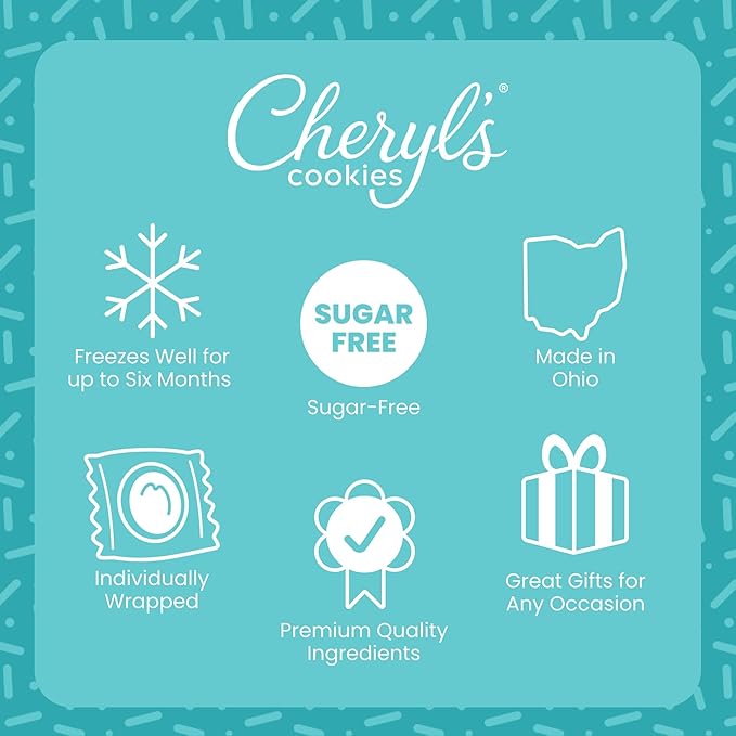 Cheryl's Cookies® Gluten-Free Cookie Gift Box with 12 Gluten Free Buttercream-Frosted Sugar Cookies Individually Wrapped Gift for Any Occasion Family Friends Coworkers