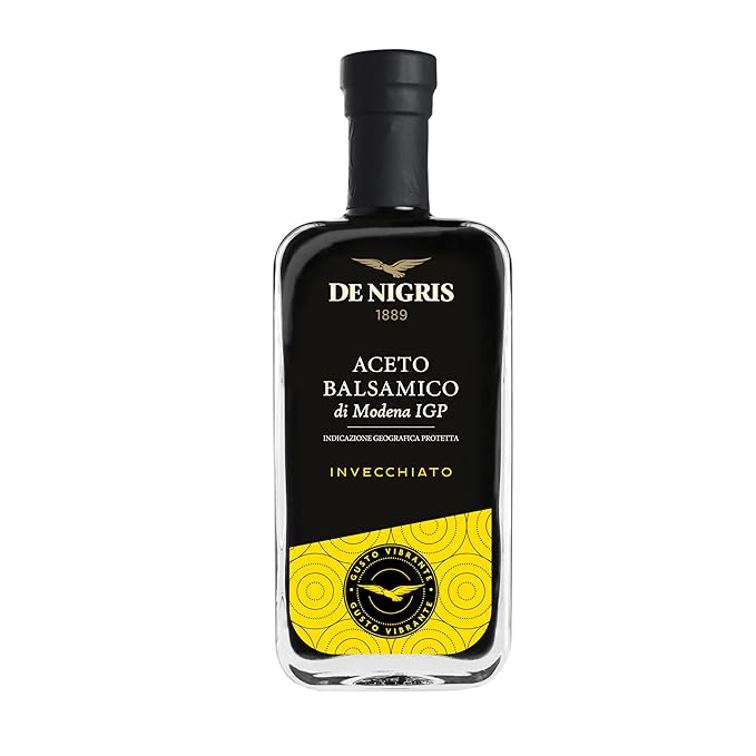 De Nigris Balsamic Vinegar Of Modena Excellence Line Yellow Eagle Vibrant Flavor 85 Oz (250ml) | Balsamic Vinegar From Modena Italy Strong And Velvety Taste Aged