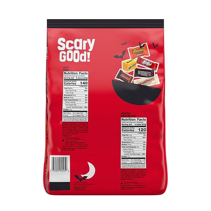 Hershey Miniatures Assorted Flavored Halloween Candy Bulk Bag 78.24 oz (275 Pieces)