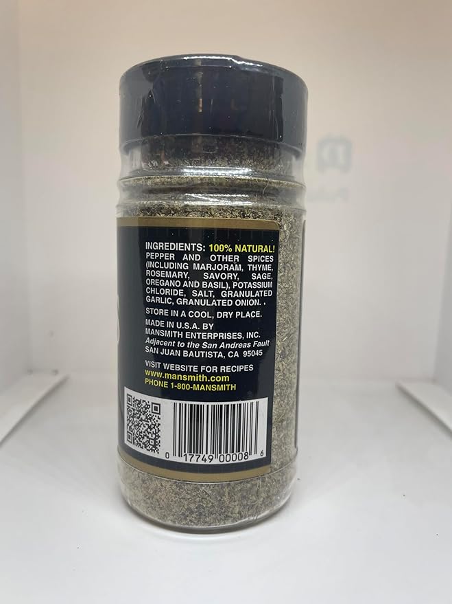 Mansmith's Low Sodium Grilling Spice 6 oz. twin pack