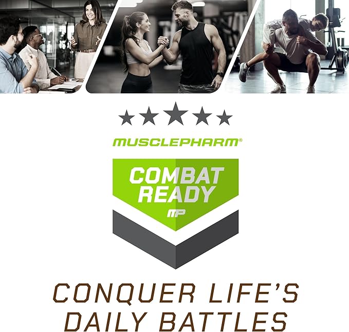MusclePharm Combat Ready Protein Bar Confetti Cake High Protein Bars Combat Cravings Fuel Performance &amp Meet Energy Demands 20g Protein from Whey Protein 4g Fiber Gluten Free 12 Bars