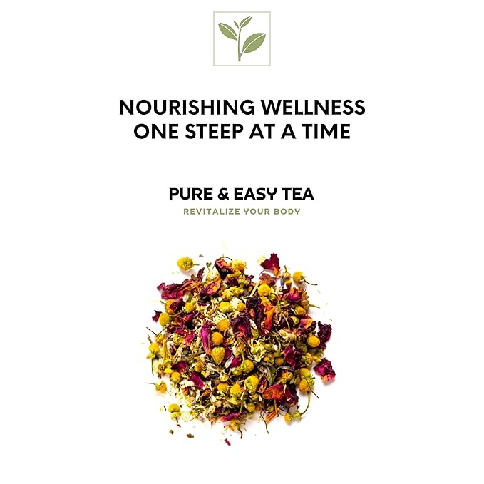 Pure And Easy Tea Cardio Care Herbal Heart &amp Circulatory Support Tea Caffeine-Free Multi-Botanical Wellness Blend (100g)