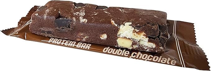 AtLast! Nutrition Double Chocolate Chunk Protein Bars – Low Carb Keto-Friendly High Protein Gluten-Free Low Sugar Snack – 20g Protein Only 3g Net Carbs – Box of 12