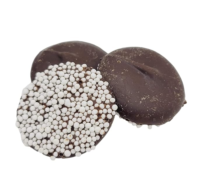 Chocolate Nonpareils - 1.25 Lb (20 Oz) Tub (Dark Chocolate Nonpareils)