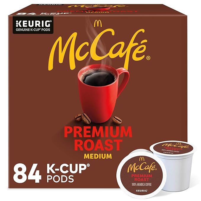 McCafe Premium Roast Coffee Single Serve Keurig K-Cup Pods Medium Roast 84 Count