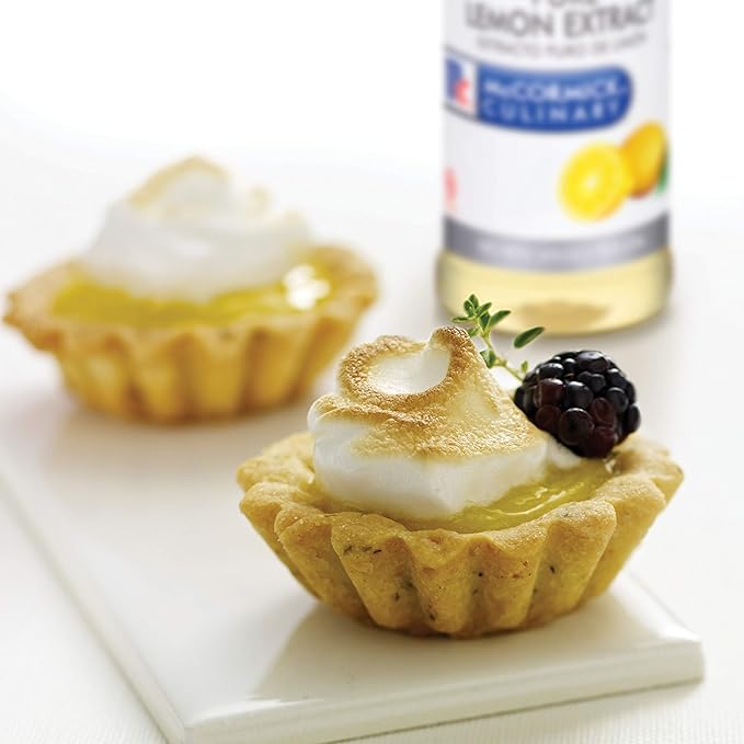 McCormick Culinary Pure Lemon Extract 16 fl oz - One 16 Fluid Ounce Bottle of Lemon Flavoring Extract Great for Subtle Lemony Flavors to Glazes and Fillings Such as Mousses and Custards